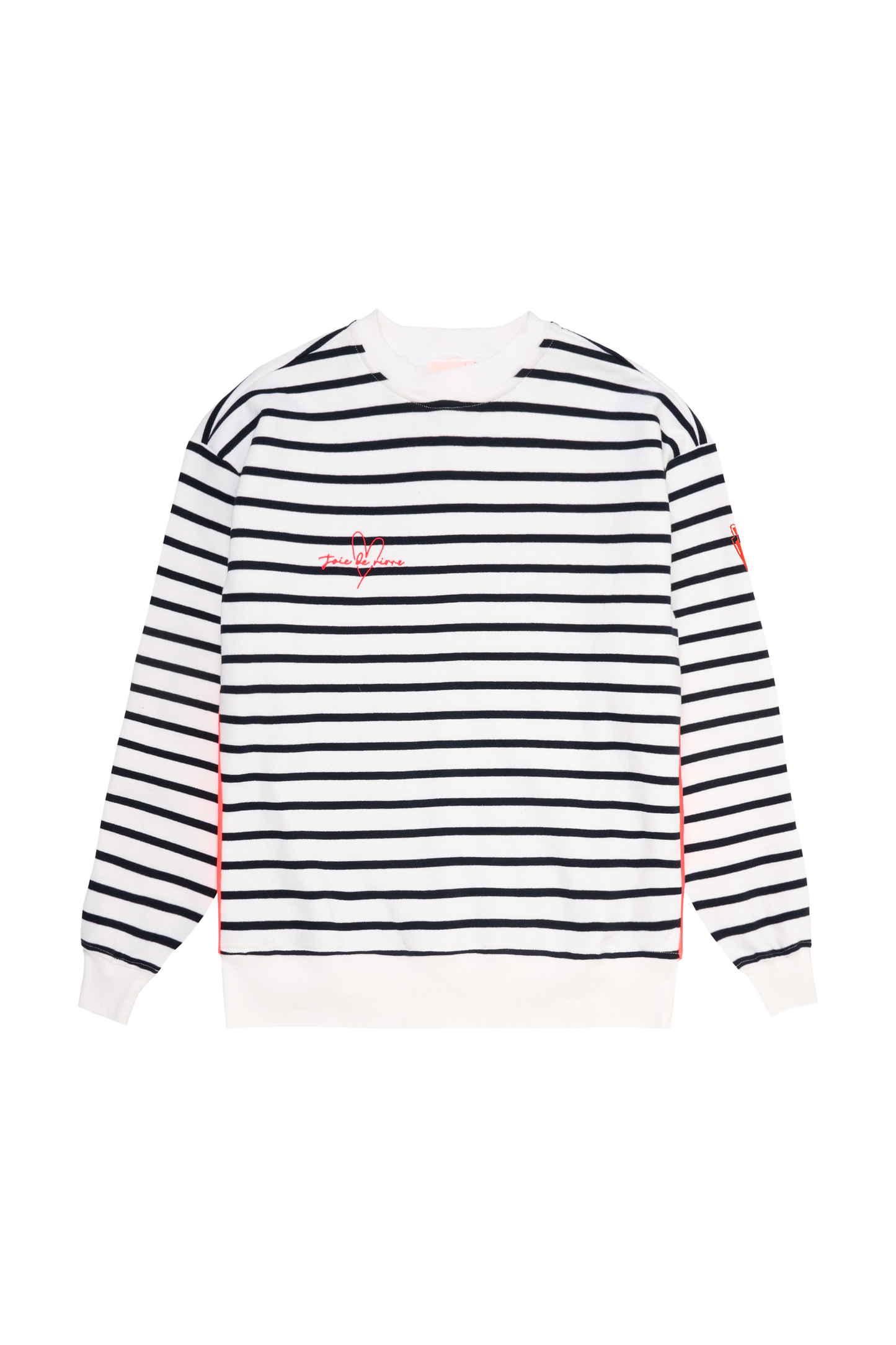 Navy and Ecru Stripe Colourblock Ultimate Sweatshirt