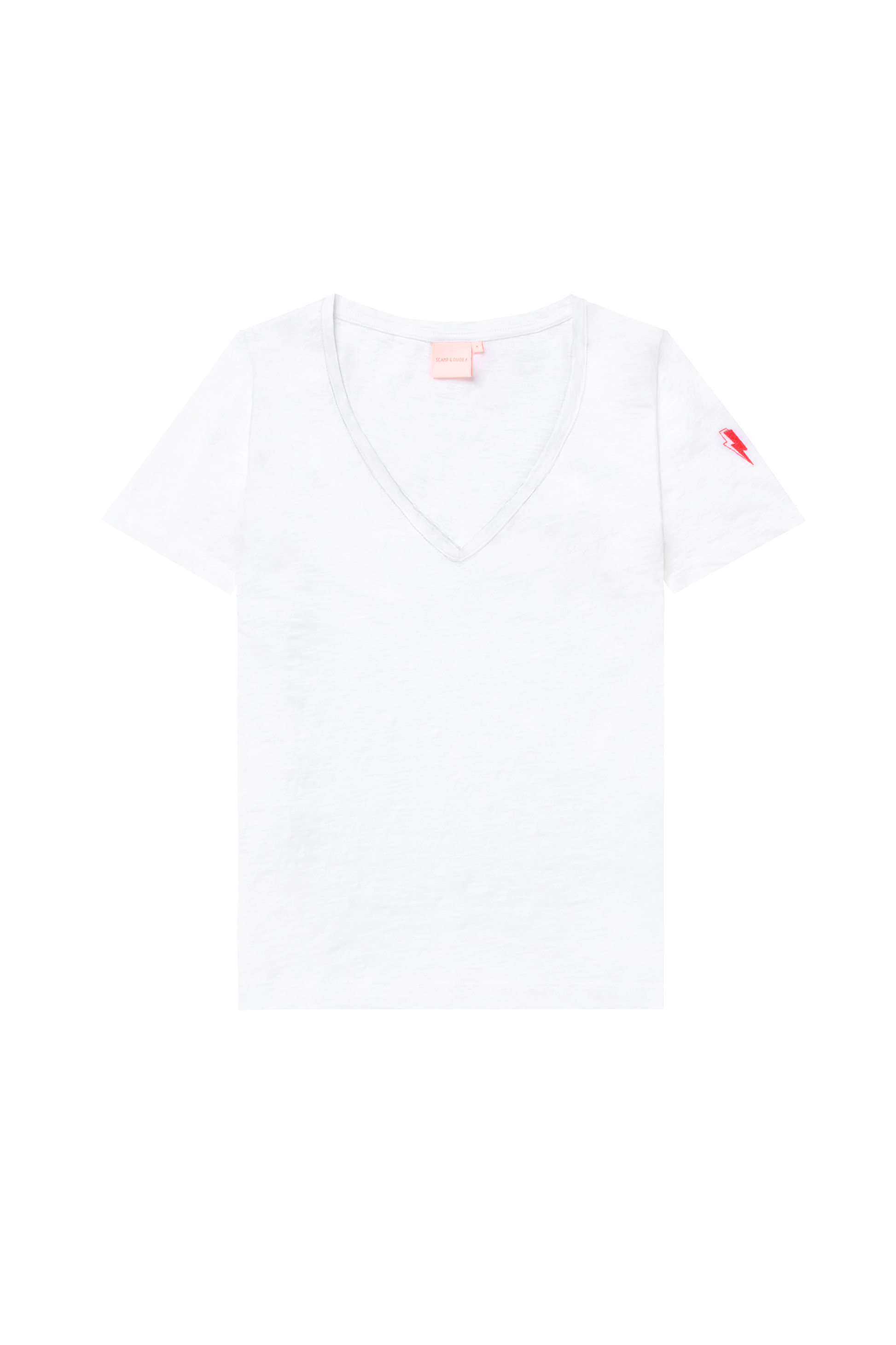 White V-Neck T-Shirt