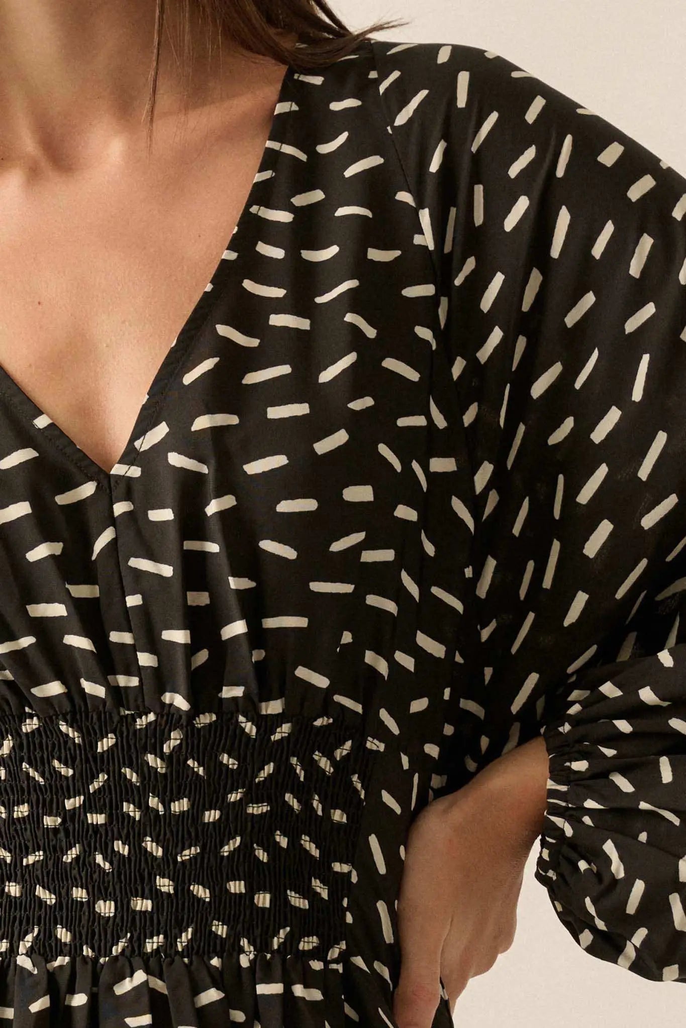 Just a Dash Abstract-Print Mini Dress
