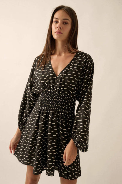 Just a Dash Abstract-Print Mini Dress