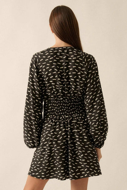 Just a Dash Abstract-Print Mini Dress