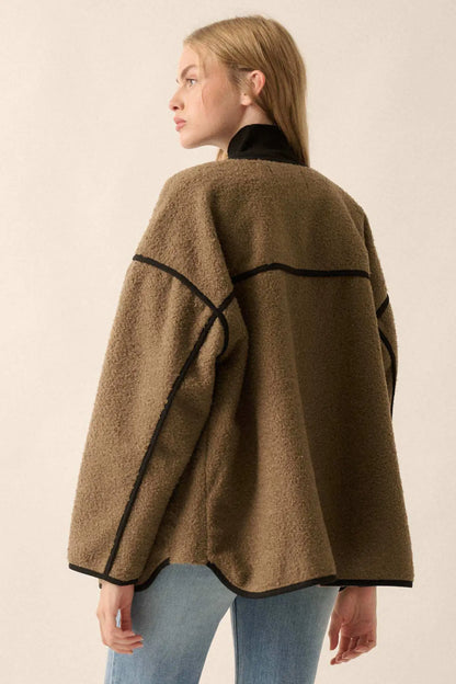 Himalayan Hideaway Sherpa Fleece Toggle Jacket