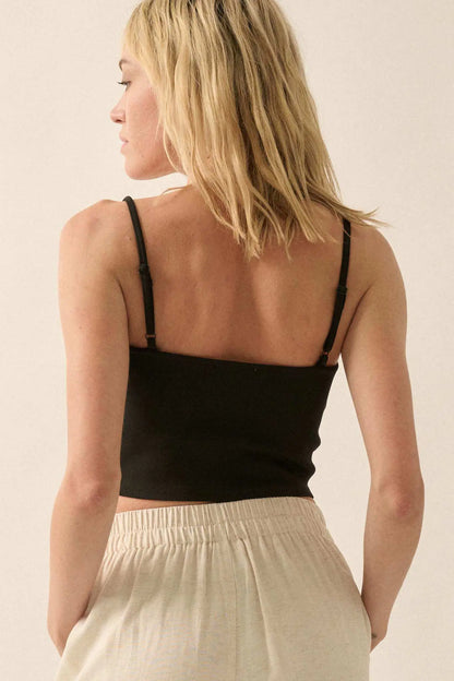 Premium Scuba Sweetheart Corset Cami Top