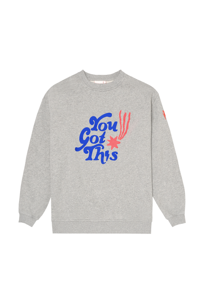 Scamp & Dude x Maggie's Grey Marl 'You Got This!' Charity Oversized Sweatshirt