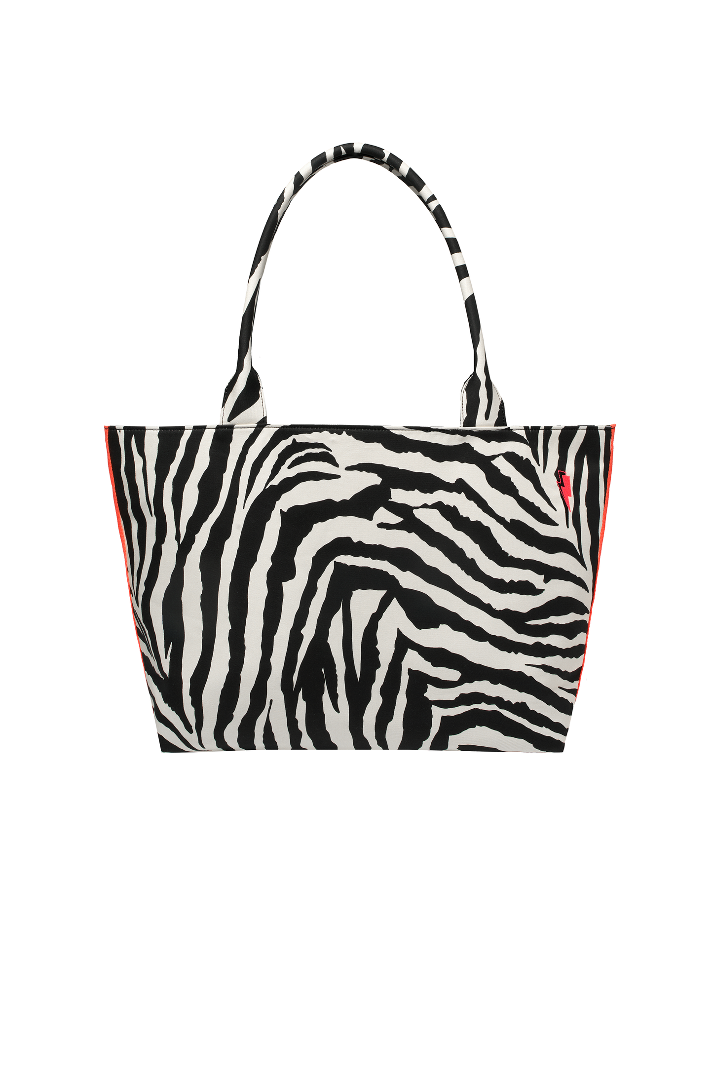Ivory with Black Zebra Canvas Shopper Bag