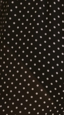 Reda Semi Sheer Pants - Black/White Spot