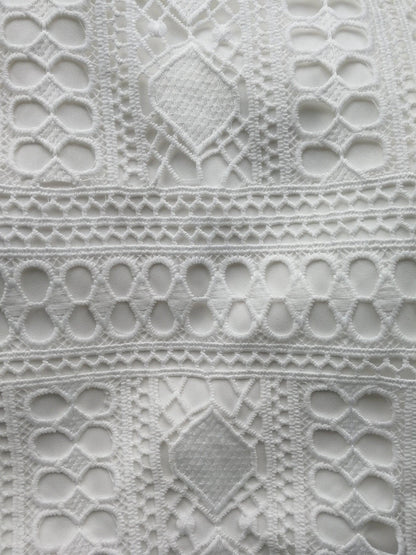 Boho High Low Dress - White