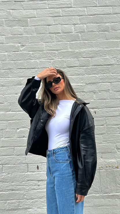 Kenny Bomber Jacket - Jet Black