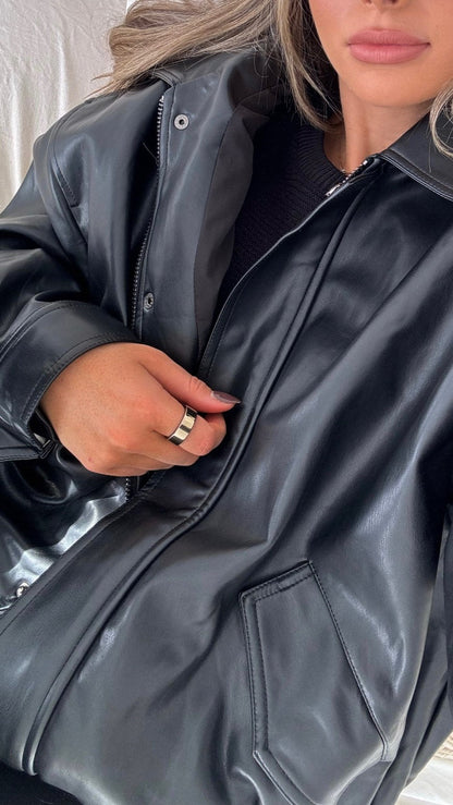 Kenny Bomber Jacket - Jet Black