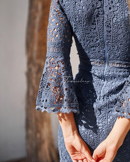 Brooklyn Dress - Steel Blue