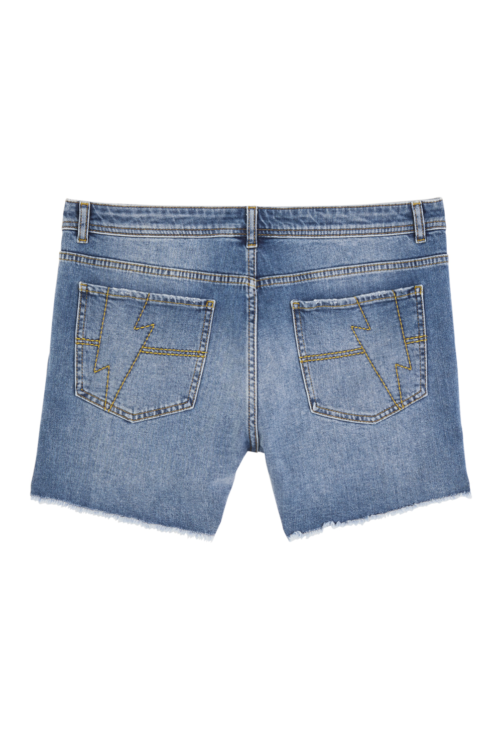 Distressed Denim Shorts