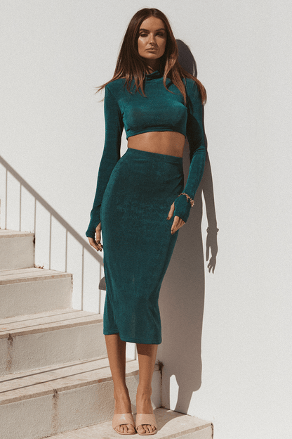 Desire Skirt - Emerald Green