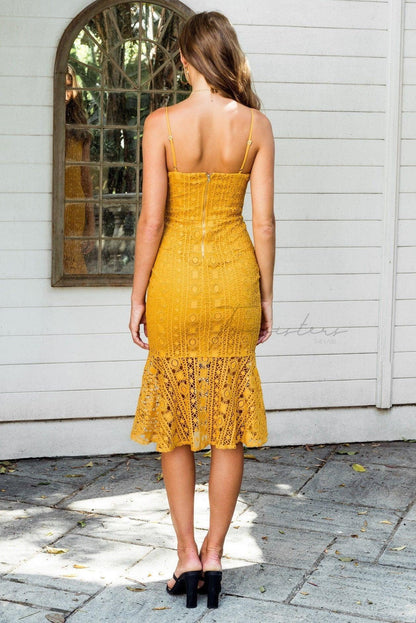 Kelsey Dress - Mustard