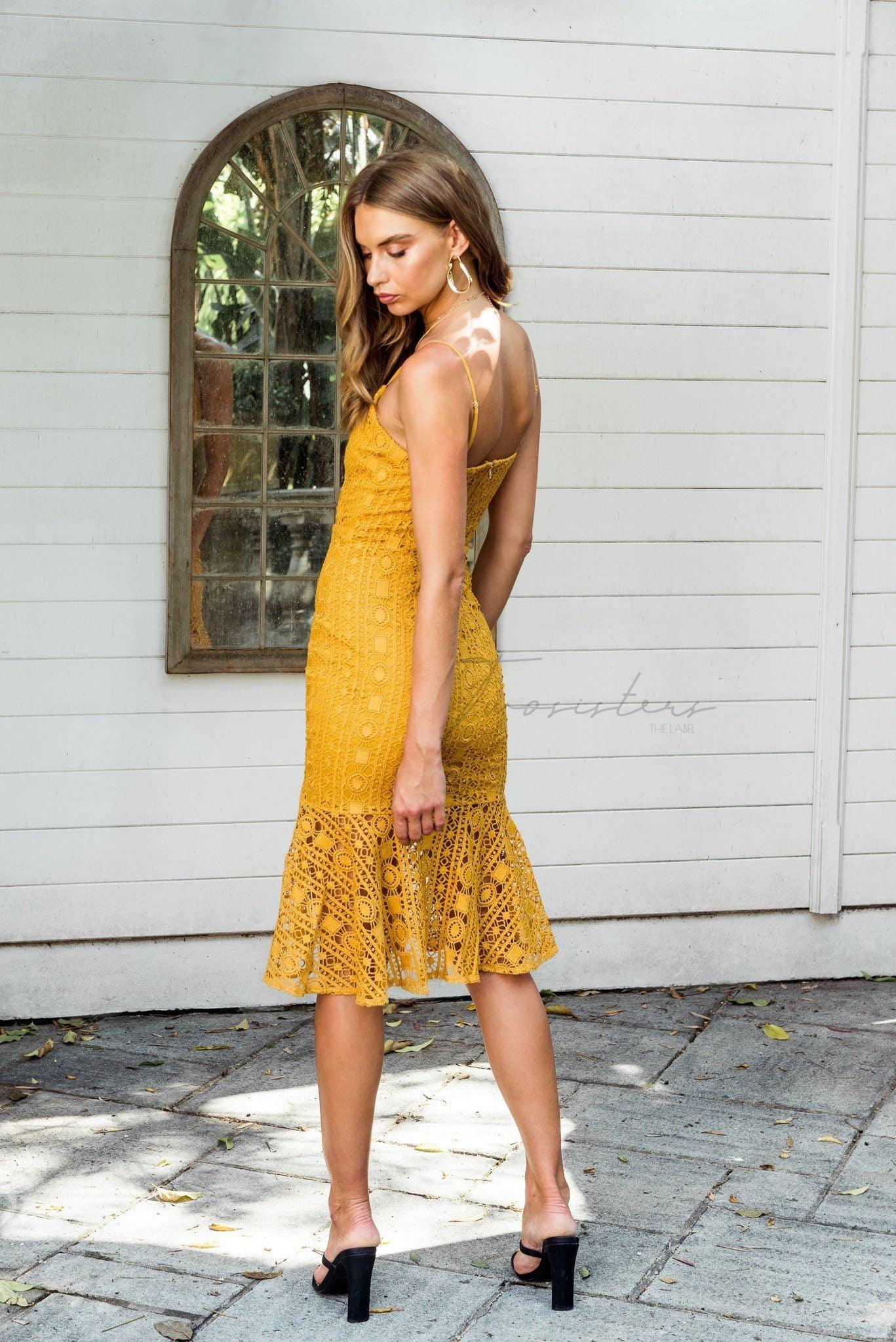 Kelsey Dress - Mustard
