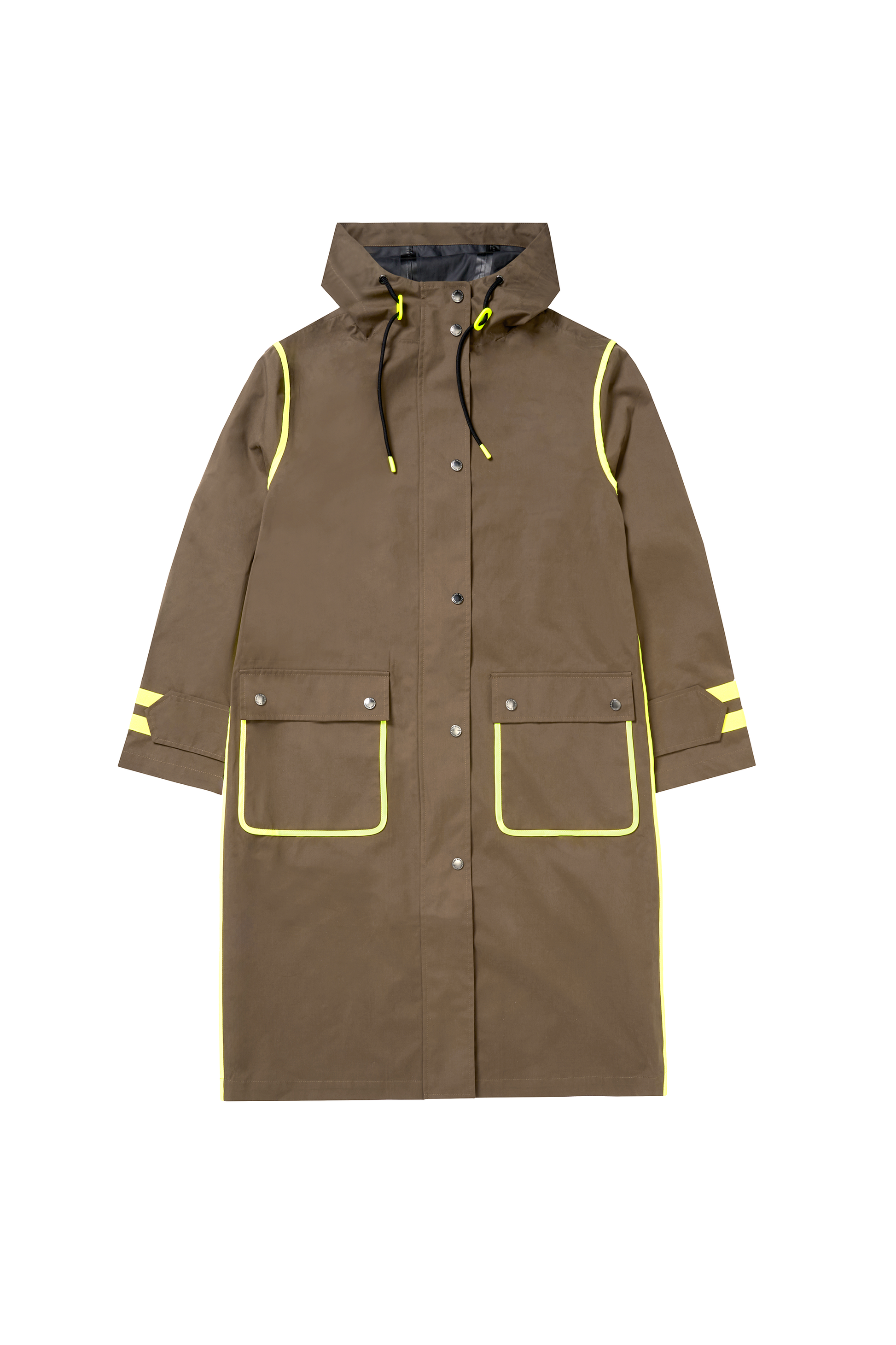 Khaki Longer Length Raincoat