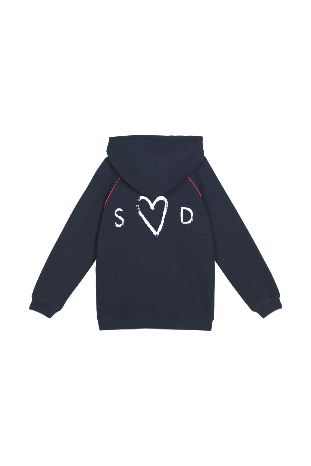 Kids Navy Smiley Face Logo Hoodie