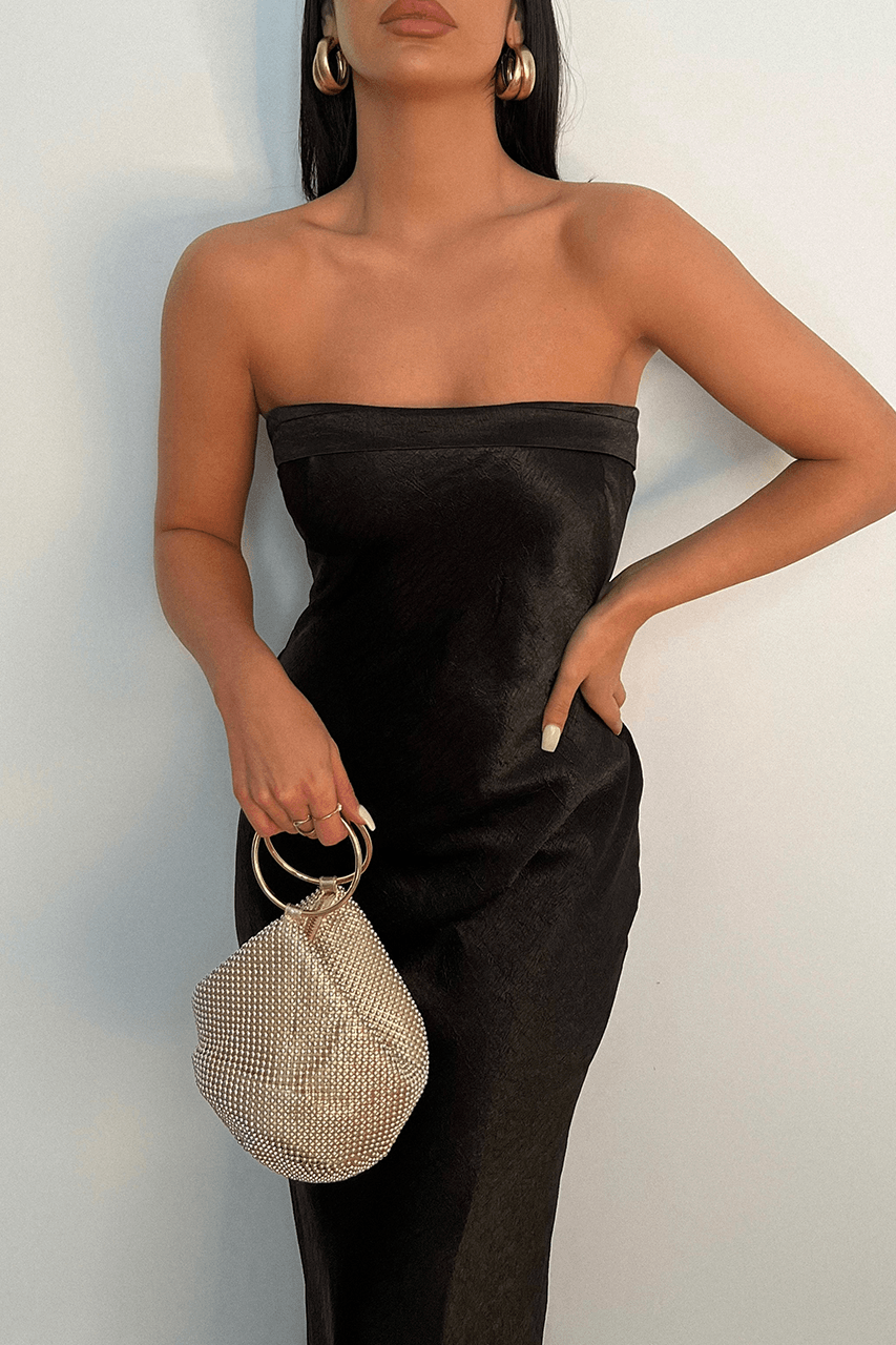 Leyla Slip Dress - Black