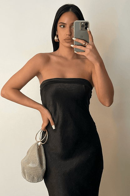 Leyla Slip Dress - Black