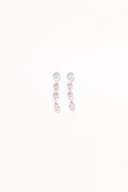 Elyse Drop Earrings - Pearl