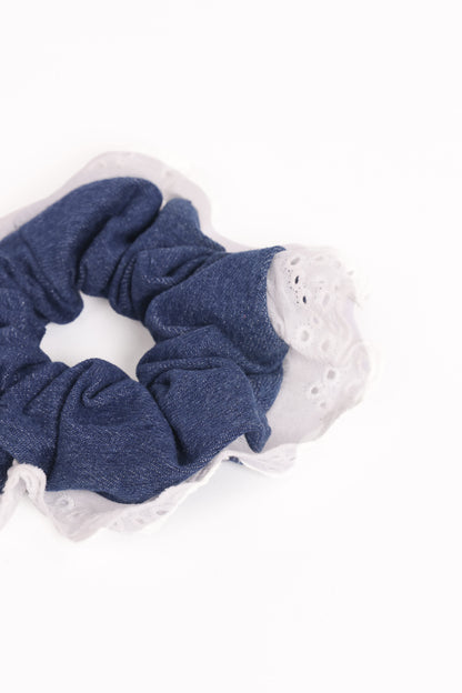 Georgia Scrunchie - Dark Blue