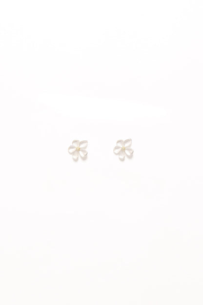 Gisella Flower Earrings - White
