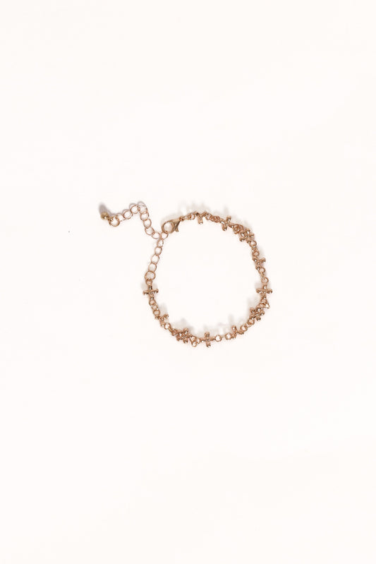 Hannah Flower Bracelet - Gold