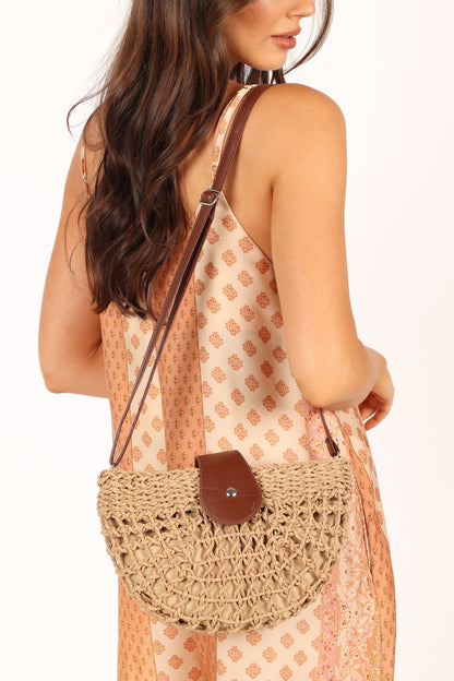 Isle Straw Crossbody Bag - Natural