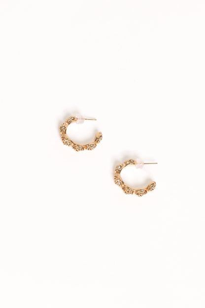Jennie Flower Earrings - Gold