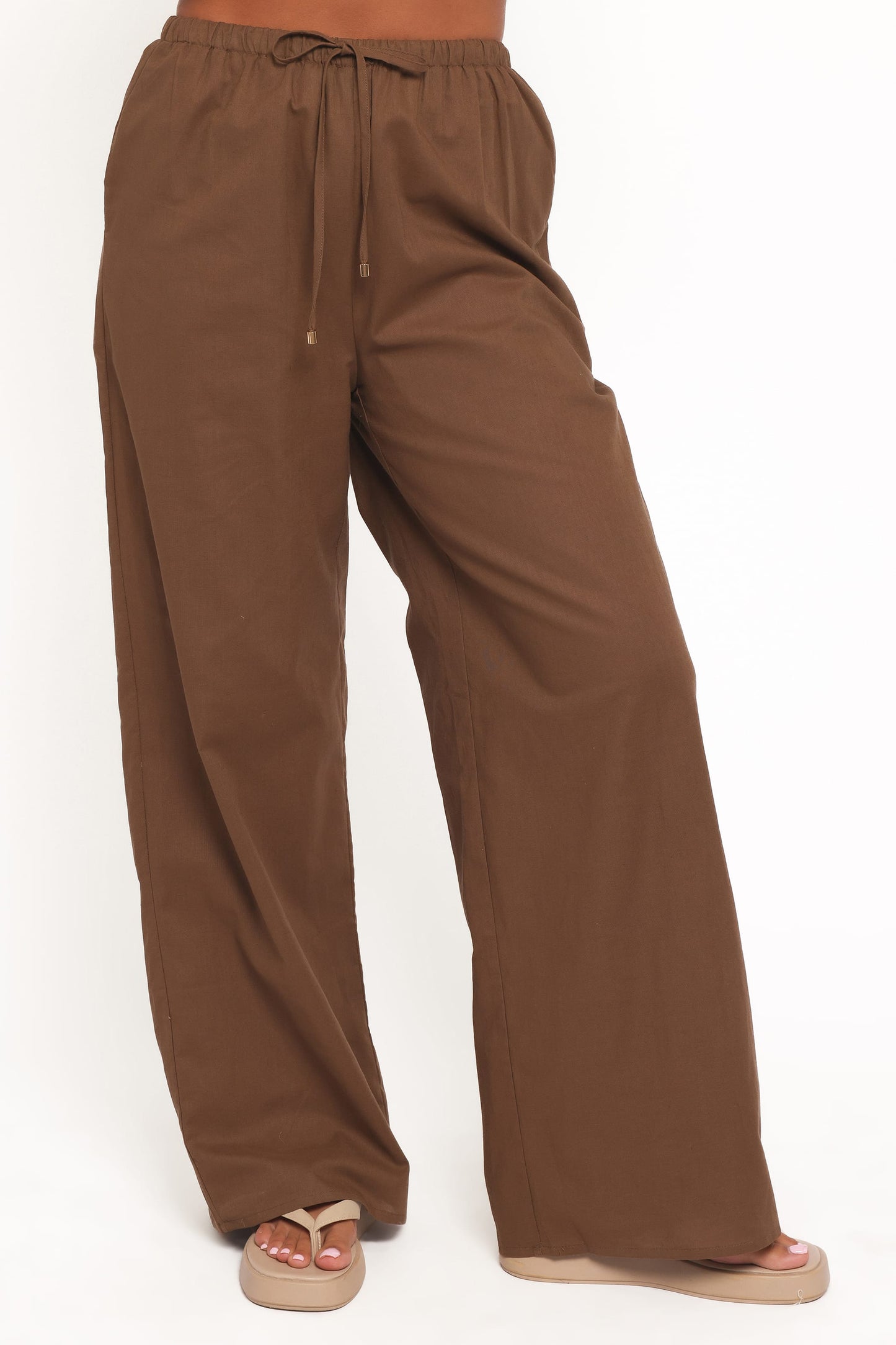 Ember Cotton Pants - Brown