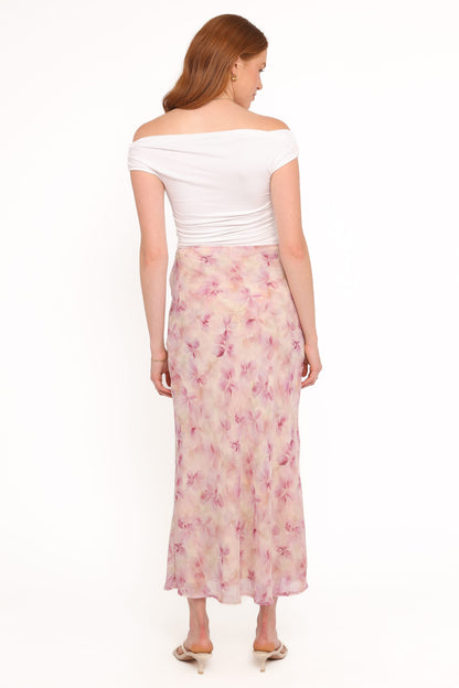 Giarda Maxi Skirt - Pink Floral
