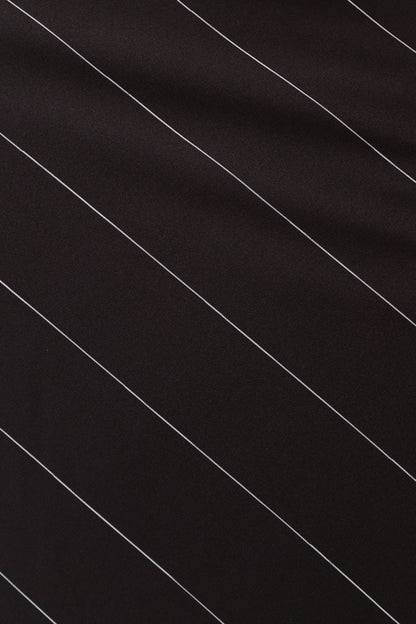 Heidi Stripe Slip Skirt - Black White Stripe