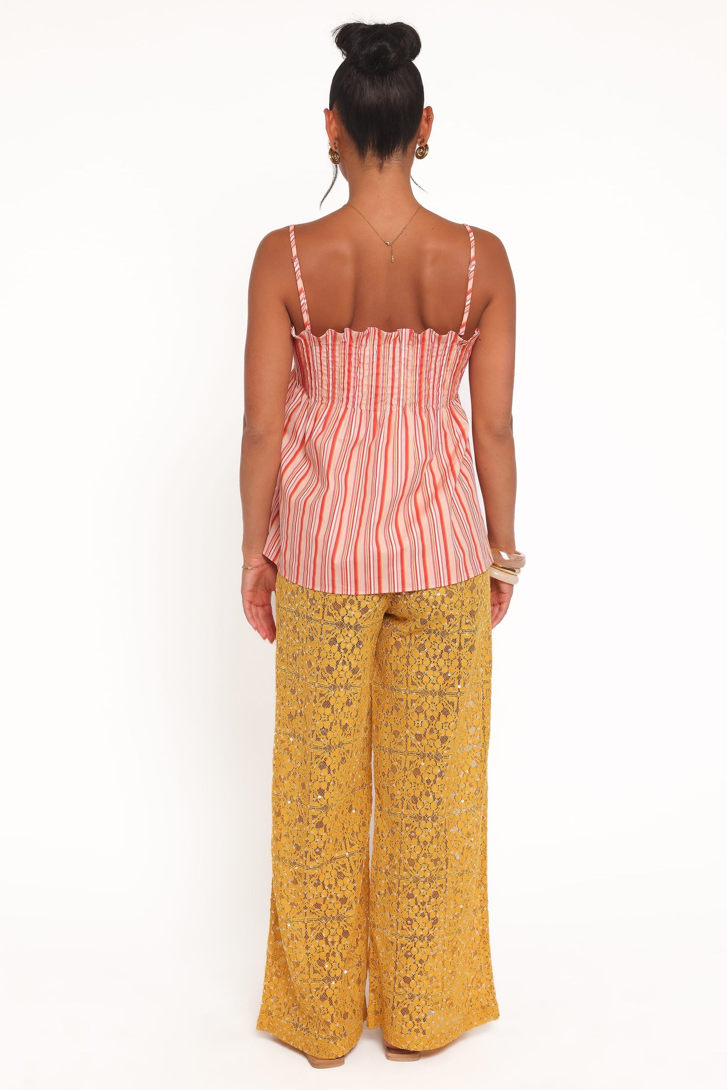 Jacinta Sequin Lace Pant - Mango