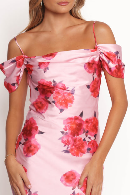 Esther Midi Dress - Pink