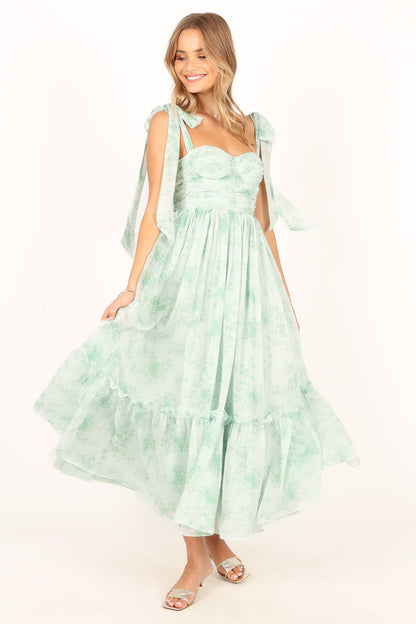 Floret Midi Dress - Sage