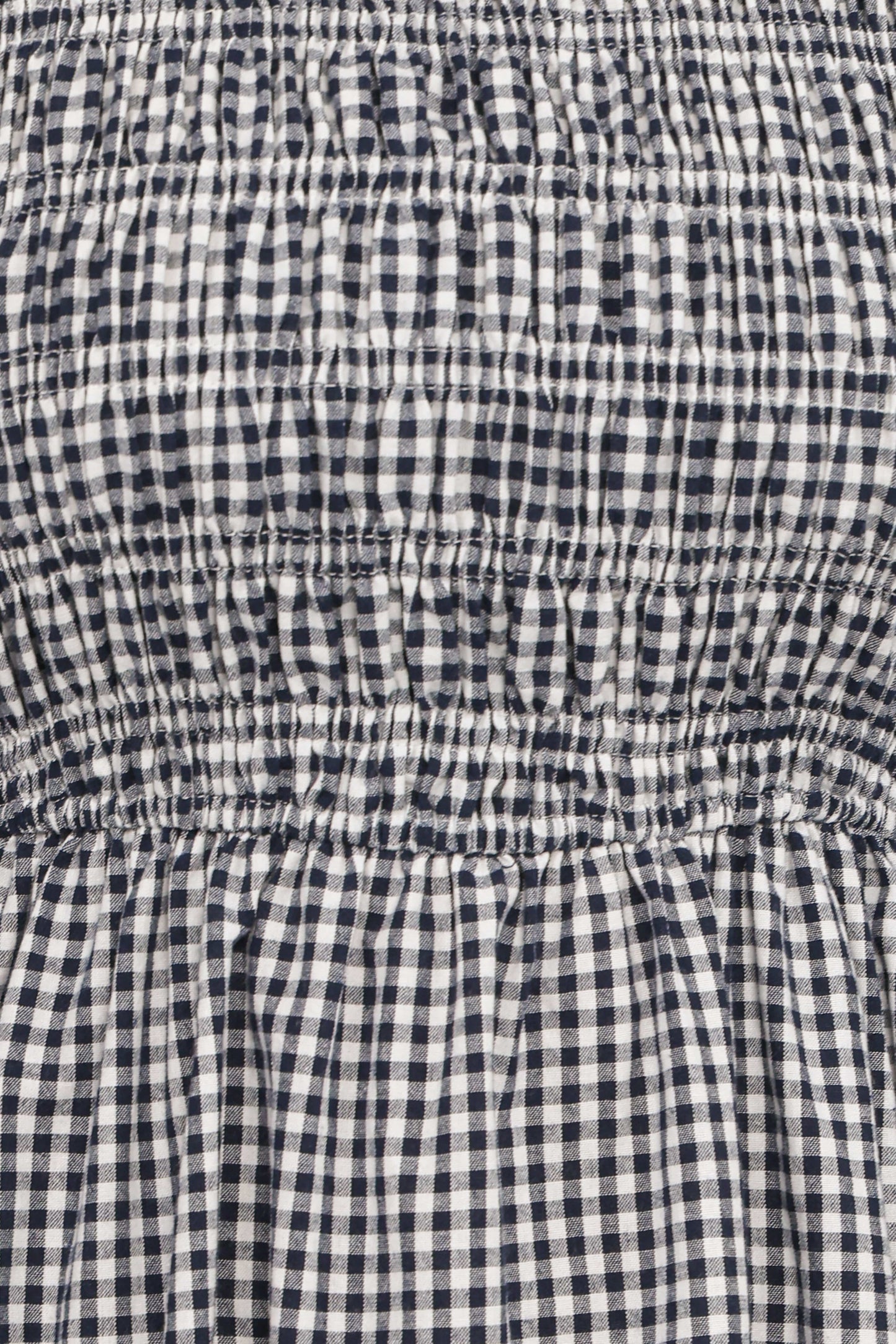 Jessen Long Sleeve Mini Dress - Navy Gingham