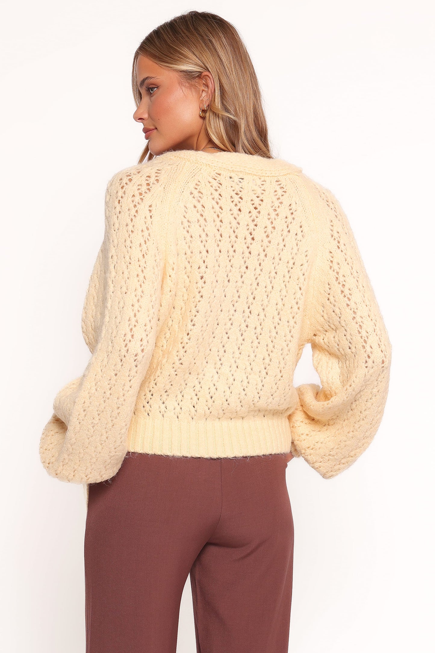 Etta Ballet Wrap Knit Sweater - Butter