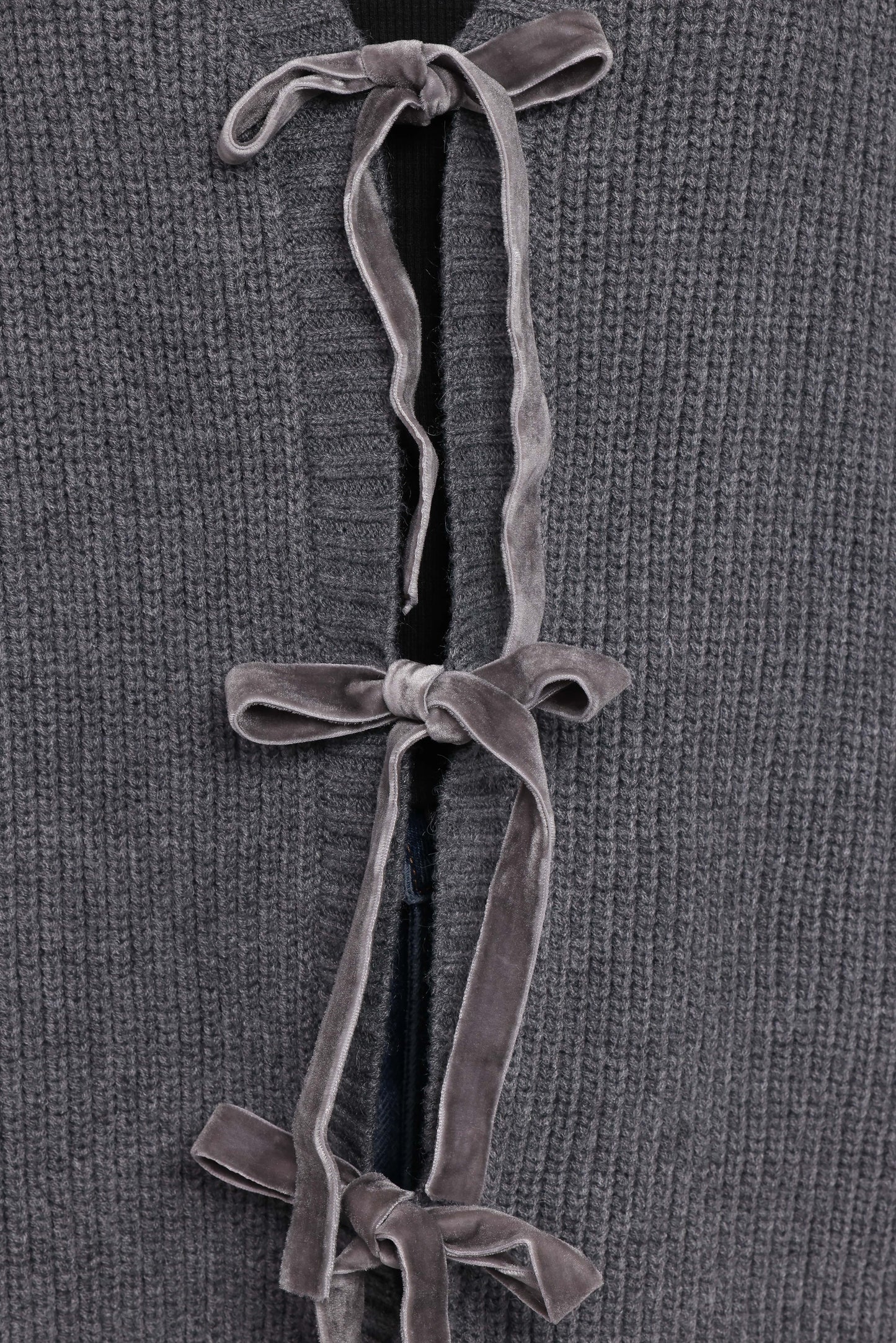 Hammond Tie Up Cardigan - Grey