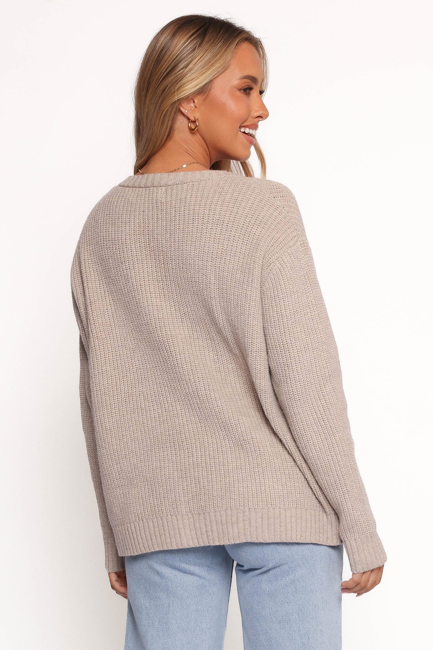 Hammond Tie Up Cardigan - Taupe