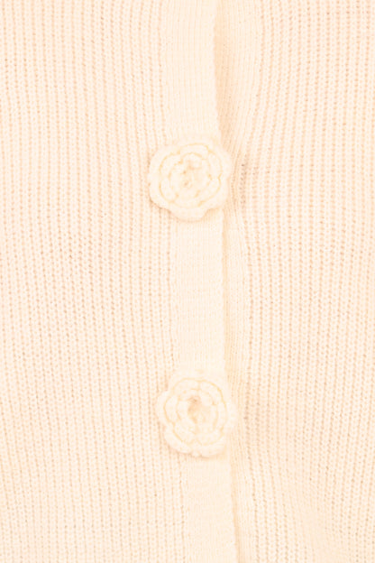 Jones Rosette Cardigan - Cream