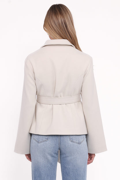 Halston Coat - Cream