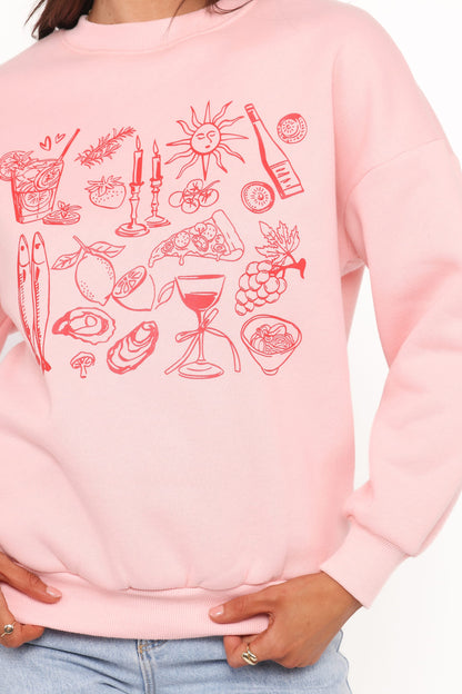 Hannah Sweatshirt - Pink