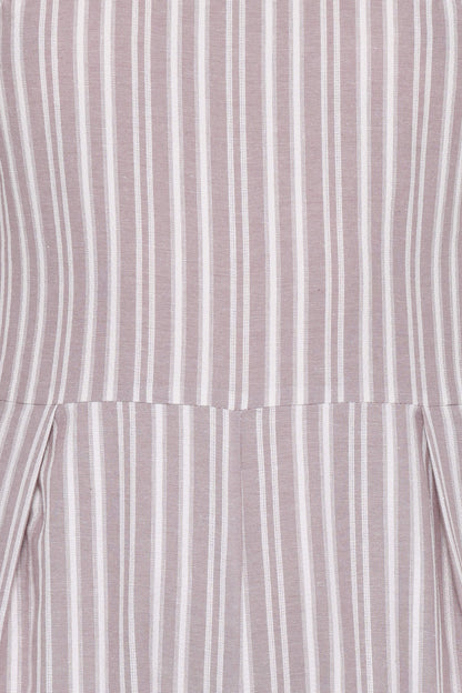 Ester Jumpsuit - Beige/White Stripe