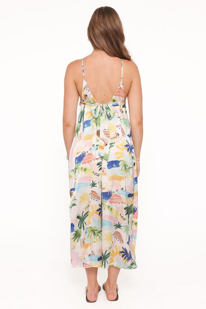 Jess Jumpsuit - Cream Resort Isle
