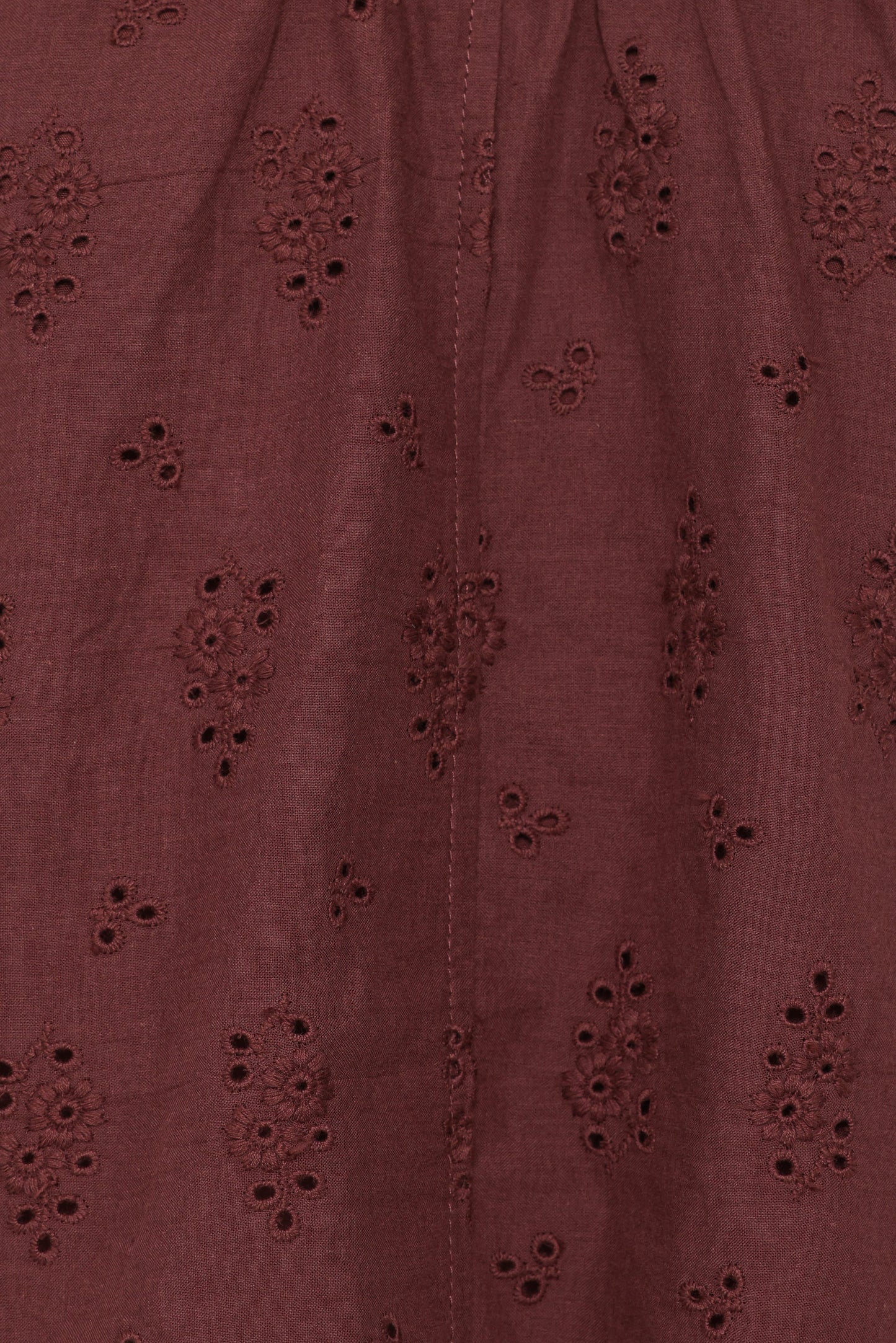 Faela Short Set - Brown Broderie