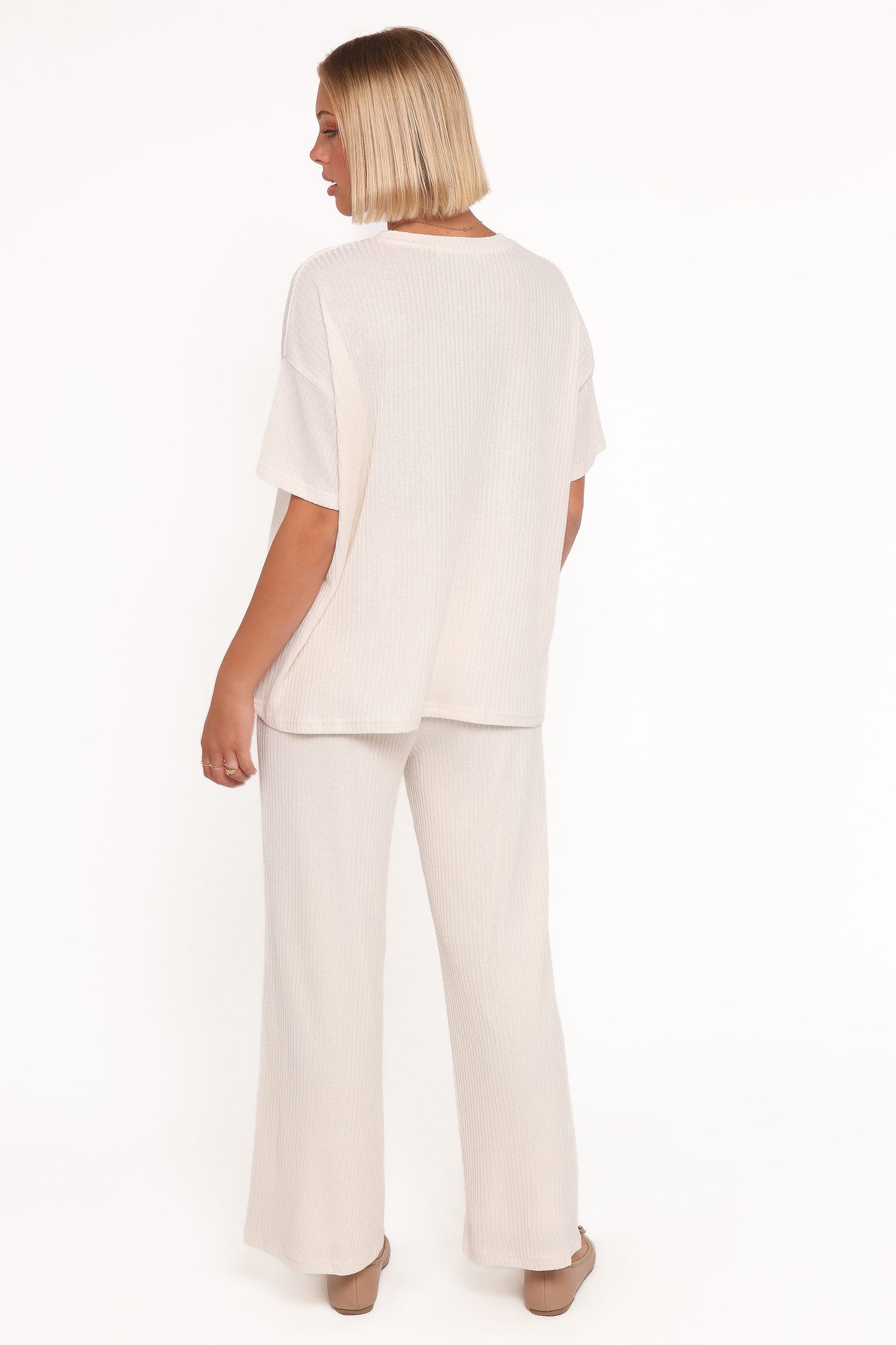Granger Knit Pant Set - Cream
