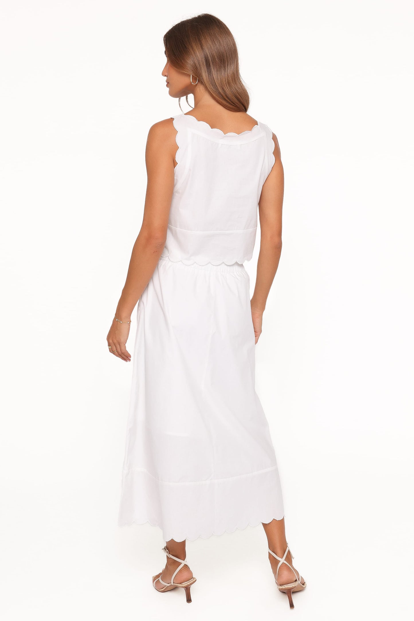 Heather Maxi Skirt Set - White