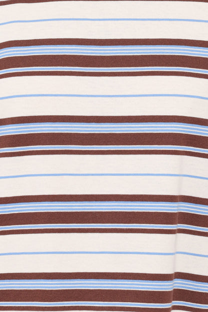 Hellen Stripe Short Set - Brown Multi Stripe