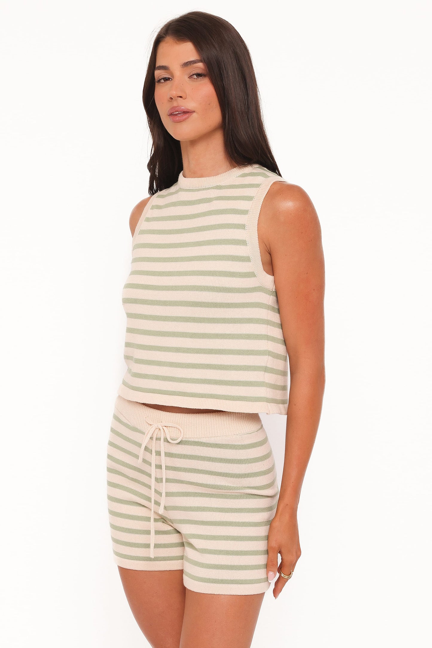 Ilona Knit Set - Cream/Sage