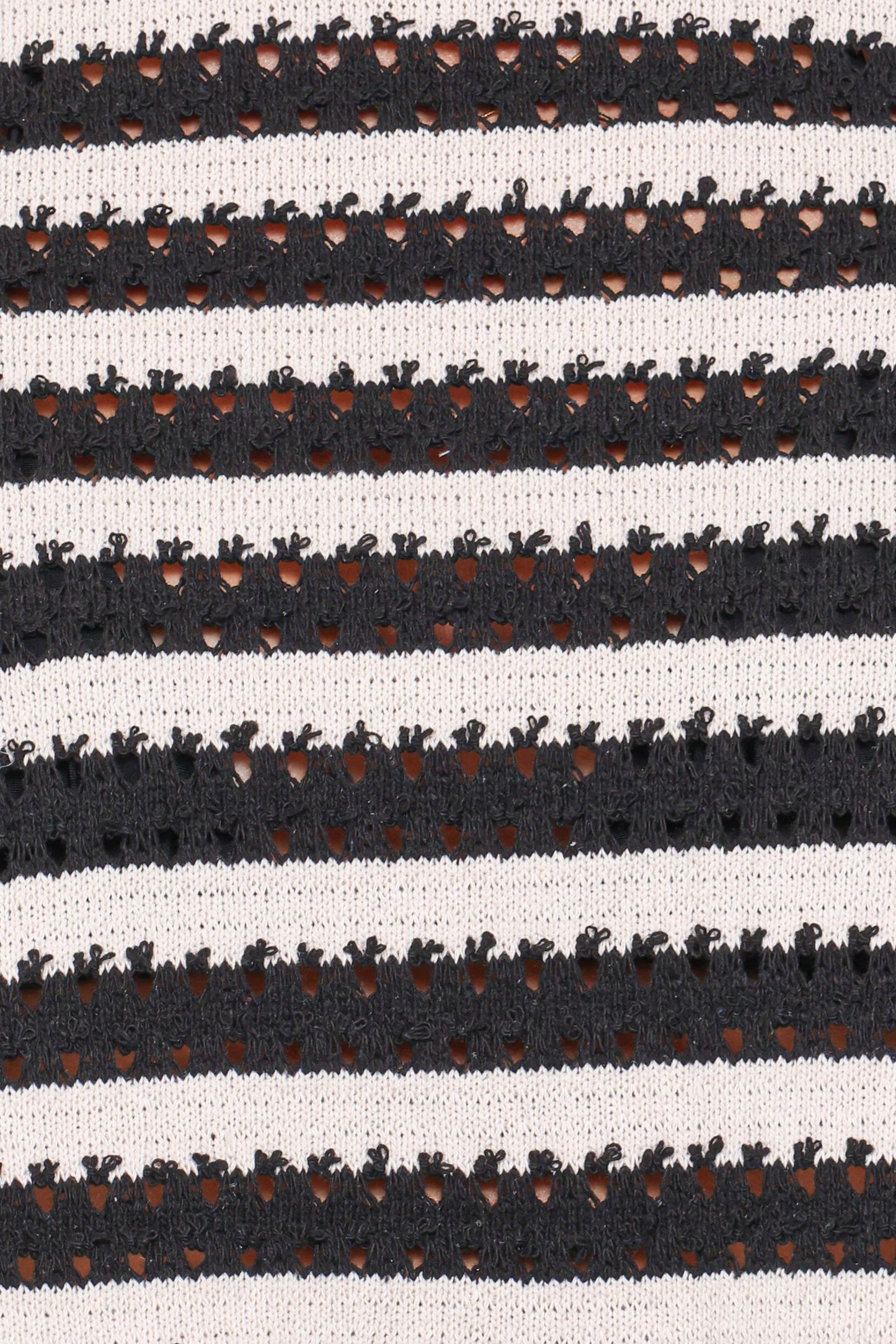 Jaden Knit Skirt Set - Black/White Stripe