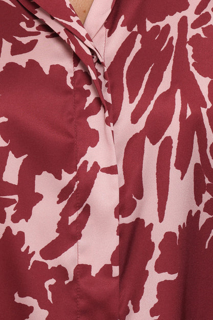 Elysia Shirt - Pink Burgundy